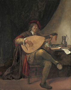 Jan Steen, Self-portrait as a Lutenist, 3rd quarter of 17th century Oil on canvas, 21.8 x 17.3 in Thyssen-Bornemisza Museum, Madrid