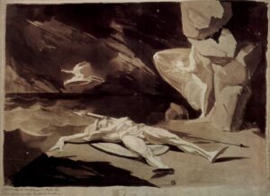 Henry Fuseli, Thetis Mourning the Death of Achilles, 1780 Tempera on cardboard, 16.4 x 21.9 in) Art Institute of Chicago