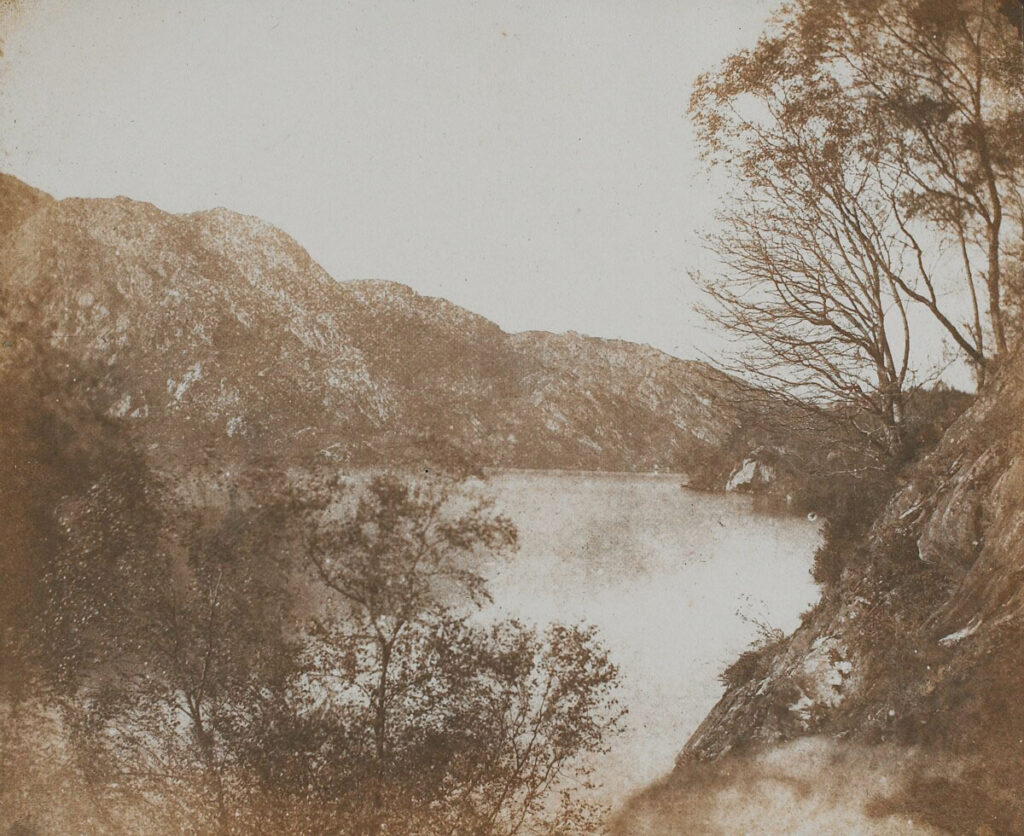 William Henry Fox Talbot, Loch Katrine, c 1845 Salt print from a calotype negative, 7.5 x 8.8 in Birmingham Museum of Art, UK