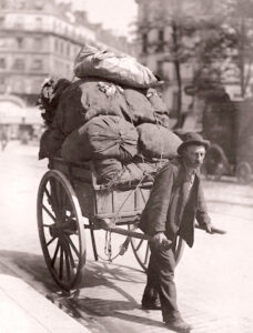 Eugène Atget, Ragpicker, 1899 - 1901 Albumen silver print, 8.74 x 7.12 in Getty Center, Los Angeles