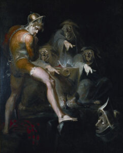Henry Fuseli, Macbeth Consulting the Vision of the Armed Head, From Act IV, Scene 1 of Macbeth, 1793 Oil on canvas, 66 x 52.8 in Folger Shakespeare Library, Washington DC