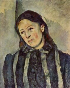 Paul Cézanne, Portrait of Madame Cézanne, c 1890-1892 Oil on canvas, 24.3 x 20.1 in Philadelphia Art Museum