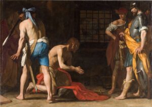 Massimo Stanzione, Beheading of St John the Baptist, c 1634 Oil on canvas, 72.4 x 101.5 in Museo del Prado, Madrid