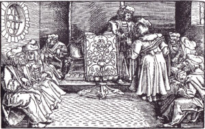 Hans Weiditz the Younger, Master's Graduation, 16th century Woodcut Ashmolean Museum, Oxford