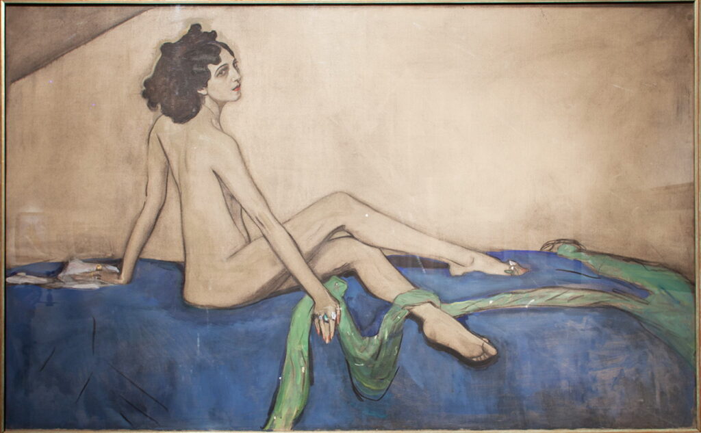 Valentin Serov, Portrait of Dancer and Choreographer Ida Rubinstein, 1910 Tempera and charcoal on canvas, 57.8 x 91.7 in Russian Museum, St Petersburg