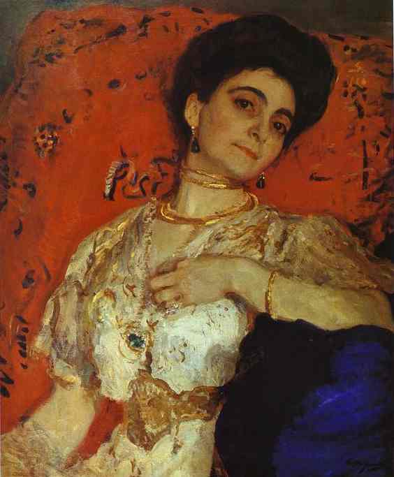 Valentin Serov, Portrait of Maria Akimova, 1908 Oil on canvas, 30.3 x 24.4 in National Gallery of Armenia, Yerevan