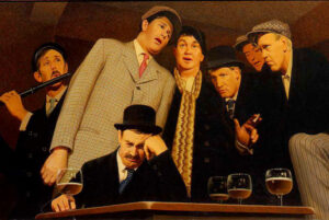 Grant Wood, Sentimental Ballad, 1940 Oil on masonite, 24 × 50 in New Britain Museum of American Art, Connecticut