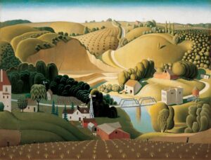 Grant Wood, Stone City, Iowa, 1930 Joslyn Art Museum, Omaha, Nebraska