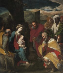 Massimo Stanzione, Adoration of the Magi, c 1656 Oil on canvas, 91.5 x 79 in Private collection