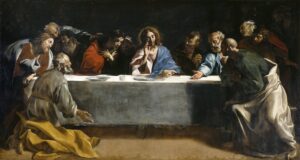 Giovanni Lanfranco, The Last Supper, between 1624 and 1625 Oil on canvas, 90.1 x 13.9 ft National Gallery of Ireland, Dublin
