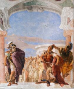 Giovanni Battista Tiepolo, The Rage of Achilles, 1757 Fresco Villa Valmarana ai Nani, Vicenza