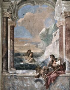 Giovanni Battista Tiepolo, Thetis Consoling Achilles, 1757 Fresco Villa Valmarana ai Nani, Vicenza