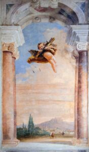 Giovanni Battista Tiepolo, Landscape with Cupid, 1757 Fresco Villa Valmarana ai Nani, Vicenza
