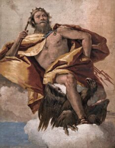 Giovanni Battista Tiepolo, Jupiter, 1757 Fresco Villa Valmarana ai Nani, Vicenza