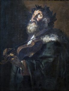 Mattia Preti, Homer, c 1635 Oil on canvas, 40.1 x 31.8 in Gallerie dell'Accademia, Venice