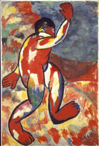 Kazimir Severinovich Malevich, Bather, 1911 Gouache on paper, 41.3 x 27.1 in Stedelijk Museum Amsterdam