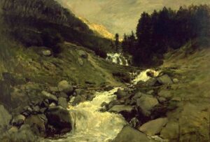 Charles-François Daubigny, The Cascade of Mahoura, Cauterets, 1872 Oil on canvas, 31.8 x 44 in Museum Boijmans Van Beuningen, Rotterdam