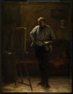 Honoré Daumier, The Painter, c 1867 Oil on panel, 14 x 12.5 in Museum of Fine Arts of Reims