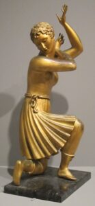 Elie Nadelman, Dancing Girl, 1916-1918 Gilded bronze and marble Honolulu Museum of Art