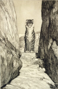 Max Klinger, First Future, from the series "Eva the Future, Opus III, #2", 1879–80) Etching with aquatint, 14.2 x 9.3 in Saint Louis Art Museum