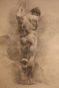 Giovanni Battista Piazzetta, Young Man Standing, Seen from Behind Ashmolean Museum, Oxford