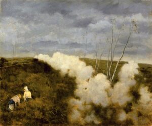 Giuseppe De Nittis, The Train Passes, 1878 Oil on canvas, 12.2 x 14.8 in Pinacoteca De Nittis, Barletta, Italy