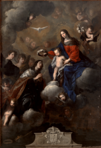 Pietro Novelli, Crowning of Saint Casimir, 1636 Oil on canvas, 131.9 x 90.1 in Palazzo Abatellis/Regional Gallery of Sicily, Palermo