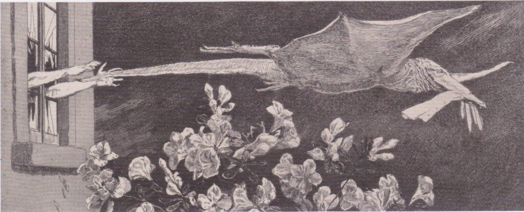Max Klinger, From the Cycle "A Glove": Abduction (Opus VI: Plate 9/10), 1893 Etching on paper, 4.5 x 10.3 in Albertina, Vienna
