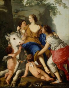 Laurent de La Hyre, The Rape of Europa, 1644 Oil on canvas, 46.8 x 59.3 in Museum of Fine Arts, Houston