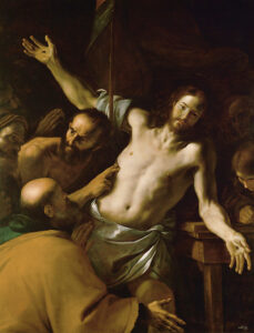 Mattia Preti, Doubting Thomas, between 1656 and 1660 Oil on canvas, 73.6 x 57.2 in Kunsthistorisches Museum, Vienna