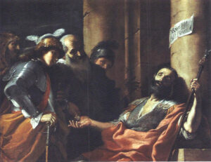 Mattia Preti, Belisarius Receiving Alms, 1660-1665 Oil on canvas, 59.8 x 78 in Museum Boijmans Van Beuningen, Rotterdam