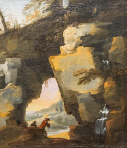 Laurent de La Hyre, Landscape with the Rock Gate Oil on canvas, 25.5 x 21.8 in Wallraf–Richartz Museum, Cologne