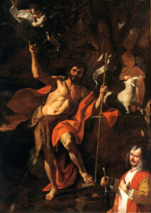 Mattia Preti, Sermon of the Baptist and Self-Portrait, c 1672 Oil on canvas, 114 × 79.5 in Chiesa di San Domenico, Taverna, Italy