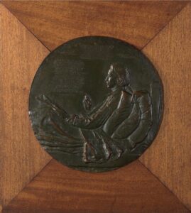 Augustus Saint-Gaudens, Portrait of Robert Louis Stevenson, 1887 Bronze relief Honolulu Museum of Art