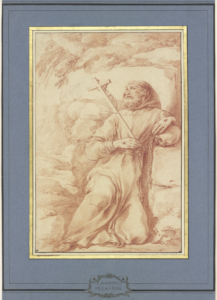 Laurent de La Hyre, Saint Francis of Assisi, between c 1639 and c 1642 Red chalk on paper, 14.1 x 9.3 in Städel Museum, Frankfurt