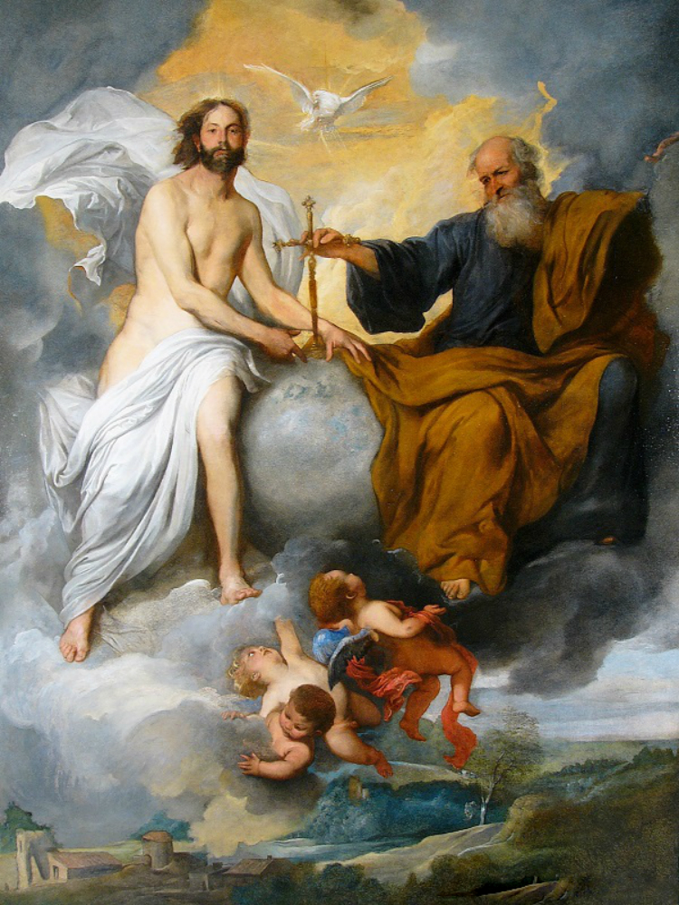 Pietro Novelli, Holy Family, 17th century Oil on canvas, 90.7 x 64.9 in Museum of Fine Arts, Budapest