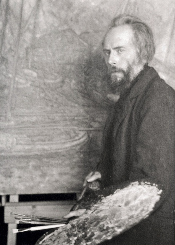 Portrait of William Degouve De Nuncques in His Painting Studio