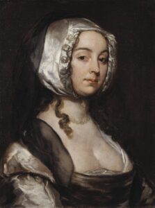 William Dobson, Portrait Thought to Be of Judith Sander, the Artist's Wife, c 1640. Oil on canvas, 24 x 18 in Tate Gallery, London