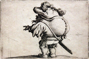 Jacques Callot, Hunchbacked Figures: A Hunchbacked Dwarf, 1616 Etching Städel Museum, Frankfurt