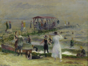 William James Glackens, At the Beach c 1914-1916, signed 1917 Oil on canvas, 18 1/8 x 24 1/16 in  Pennsylvania Academy of Fine Arts, Philadelphia