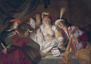 Gerard Seghers, Musical Company, before 1651 Oil on canvas, 38.6 x 53.9 inPrivate collection