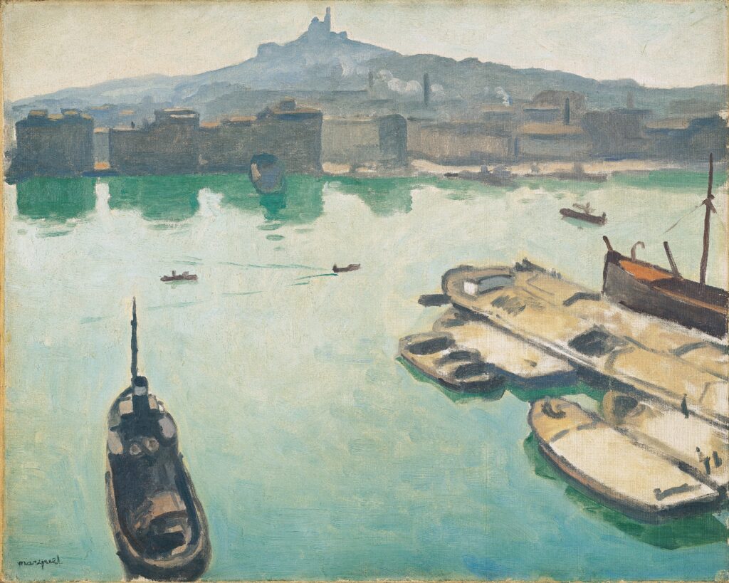 Albert Marquet, Port of Marseilles, 1916 Oil on canvas, 25.59 x 31.88 in) Ohara Museum of Art, Kurashiki, Japan