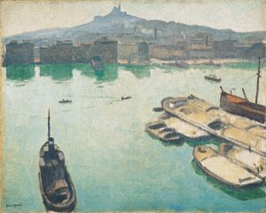 Albert Marquet, Port of Marseilles, 1916 Oil on canvas, 25.59 x 31.88 in) Ohara Museum of Art, Kurashiki, Japan