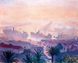 Albert Marquet, The Port of Algiers With Haze, 1943 Oil on canvas, 25.6 x 31.9 in Musée des Beaux-Arts de Bordeaux