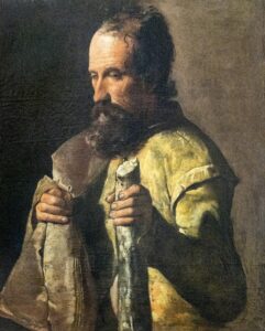 Georges de La Tour, Saint James the Lesser, c 1620 Oil on canvas, 25.9 x 21.2 in Musée Toulouse-Lautrec, Albi, France