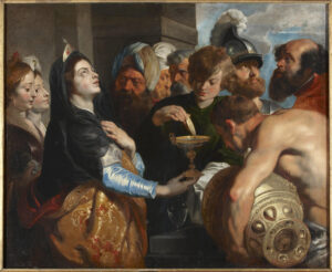 Gerard Seghers, Artemisia Prepares to Drink the Ashes of Mausolus, 1612 - 1615 Palacio de Liria, Madrid