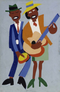 William H Johnson, Blind Singer, c 1939-1940 Serigraph on paper Smithsonian American Art Museum, Washington, DC