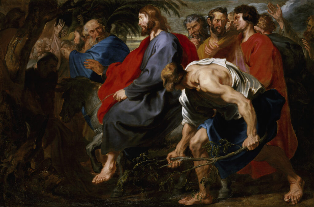 Sir Anthony van Dyck, Entry of Christ into Jerusalem, 1617 Oil on canvas, 59.2 x 90.2 in Indianapolis Museum of Art