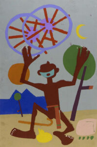 William H Johnson, Ezekiel Saw the Wheel, 1944 - 1945 Screenprint on paper, 17 1/2 x 11 5/8 in Smithsonian American Art Museum, Washington, DC