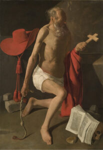 Georges de La Tour, Saint Jerome, 1621 - 1623 Oil on canvas, 25.1 x 18.5 in Royal Collection, UK